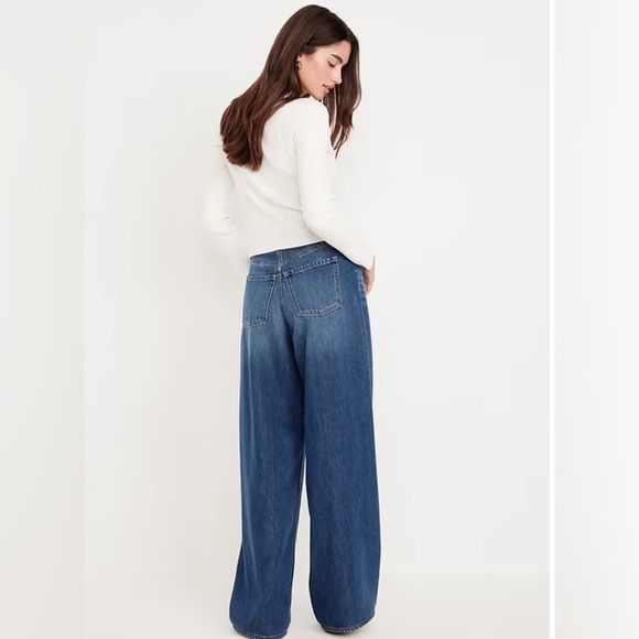 Baggy Wide Leg high rise jeans. 14P - Picture 2 of 5